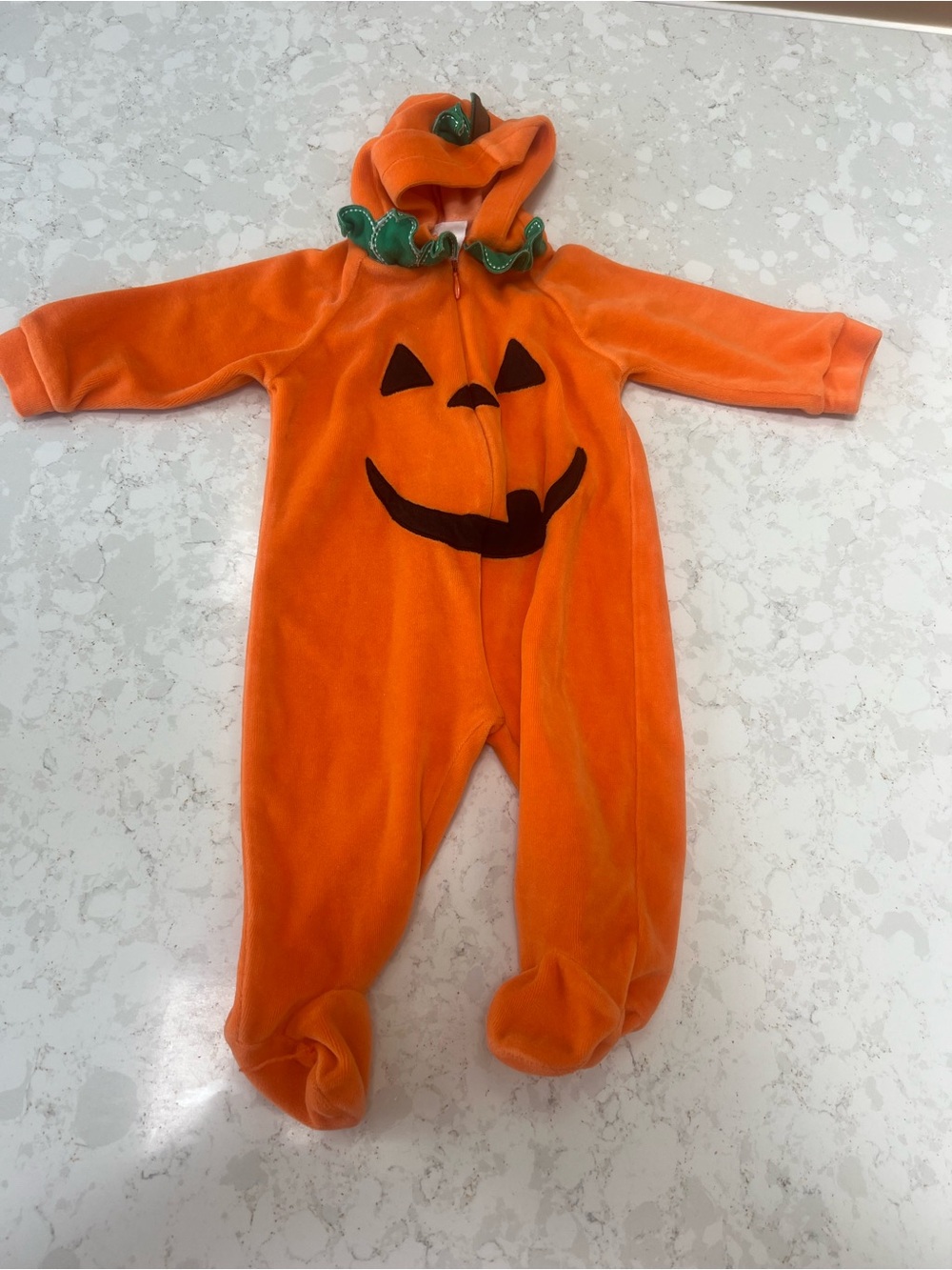 miniwear Orange Pumpkin Hooded Footed Costume